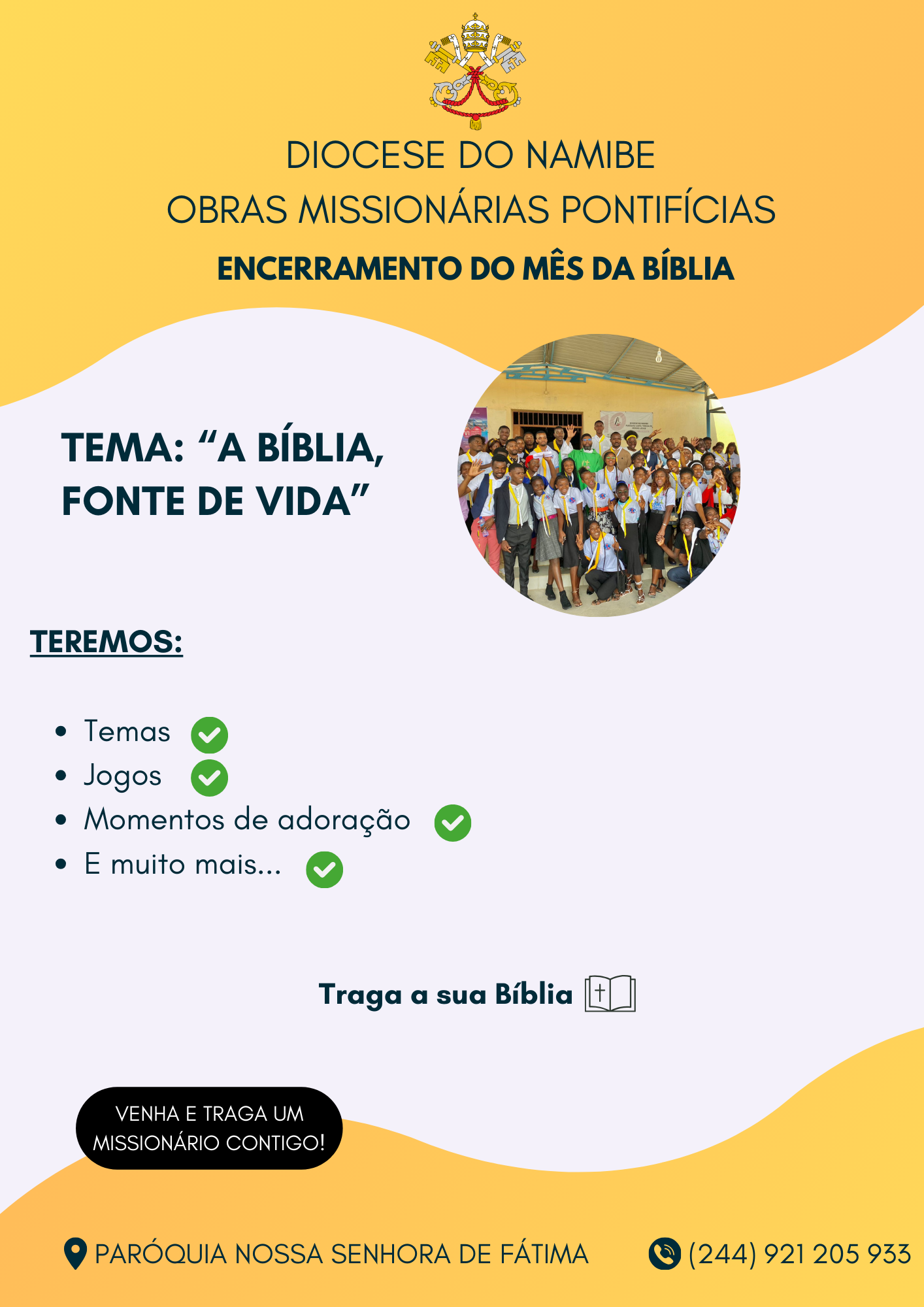 ENCERRAMENTO DO MÊS DA BÍBLIA